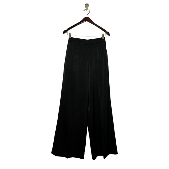 **sale**COMMENSE Oversized Satin Wide Leg Dress Pants Black XS - Picture 5 of 10